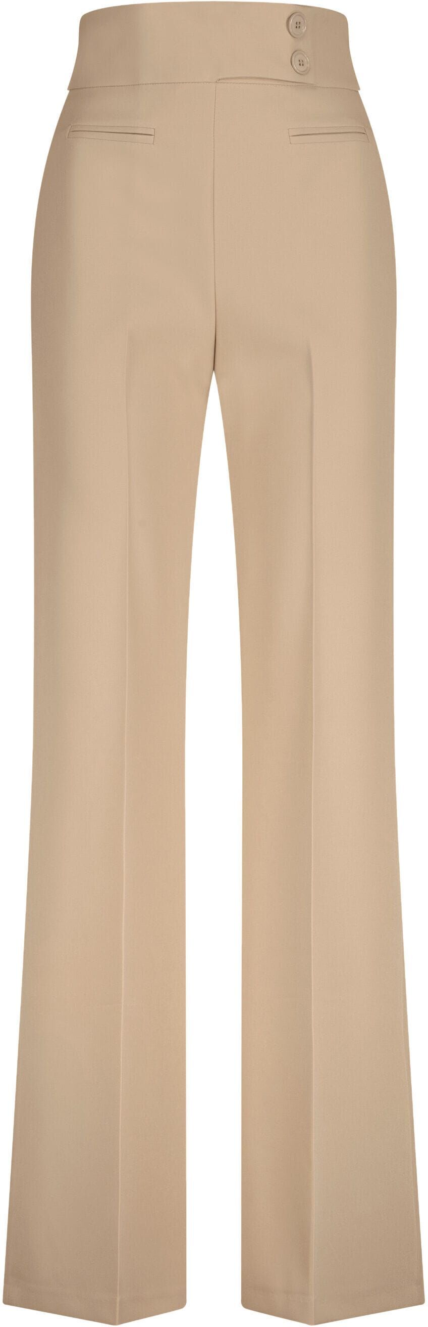 Anzughose NICOWA "COREANA", Damen, Gr. 38, N-Gr, beige, Obermaterial: 89% Polyester PES. 11% Elasthan EL., uni, modern fit, Hosen Anzughose, im Marlene-Stil