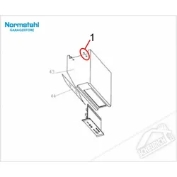 1 - Canoe-Clips für Normstahl Tandem Garagentorantrieb