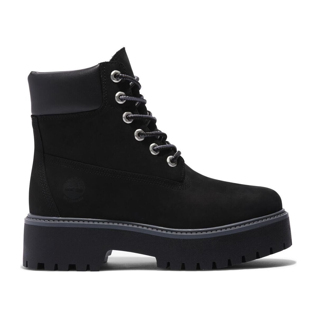 Timberland Womens 6 Inch Lace UP Waterproof Boot jet black 7.5 Wide Fit TB1A5RH50151-7.5-Wide Fit