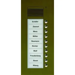 TCS PUK10/1-EB PUK TCS:BUS Audio Außenstation 10T 1Sp UP bronze PUK101EB