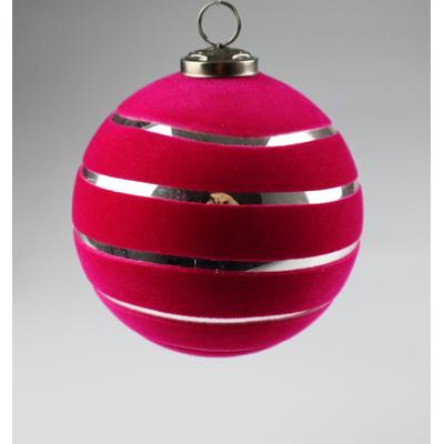 Weihnachtsbaumkugel AM DESIGN "aus Glas, Ø 12 cm", pink, Ø:12cm, Glas, Weihnachtsbaumkugeln, 3er Set