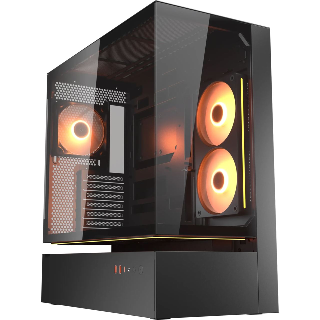 Cougar CFV235 Midi Tower ohne Netzteil schwarz