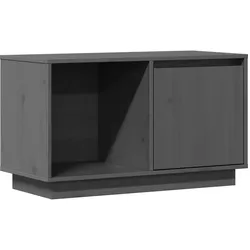 vidaXL TV-Schrank Grau 74x35x44 cm Massivholz Kiefer
