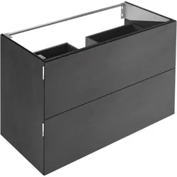 Keuco Edition 11 Art Waschtischunterschrank 32512921200 120x70x49cm, 2 Frontauszüge, Keramik, basalt