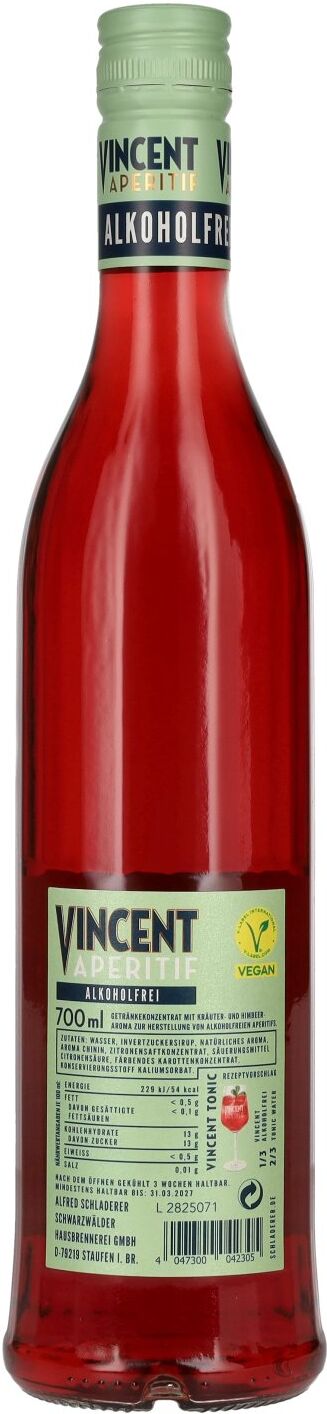 Schladerer Vincent Aperitif alkoholfrei 0,7l