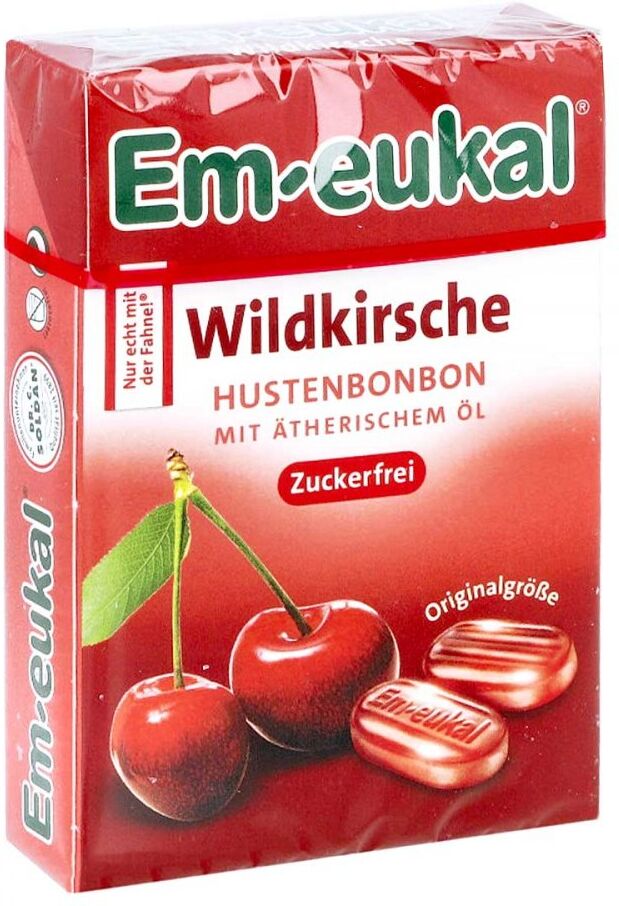 Em Eukal Bonbons Wildkirsche zuckerfrei Box