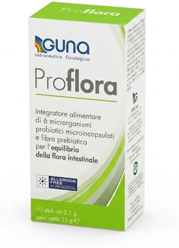Guna Proflora Integratore di Fermenti Lattici 10 Stick