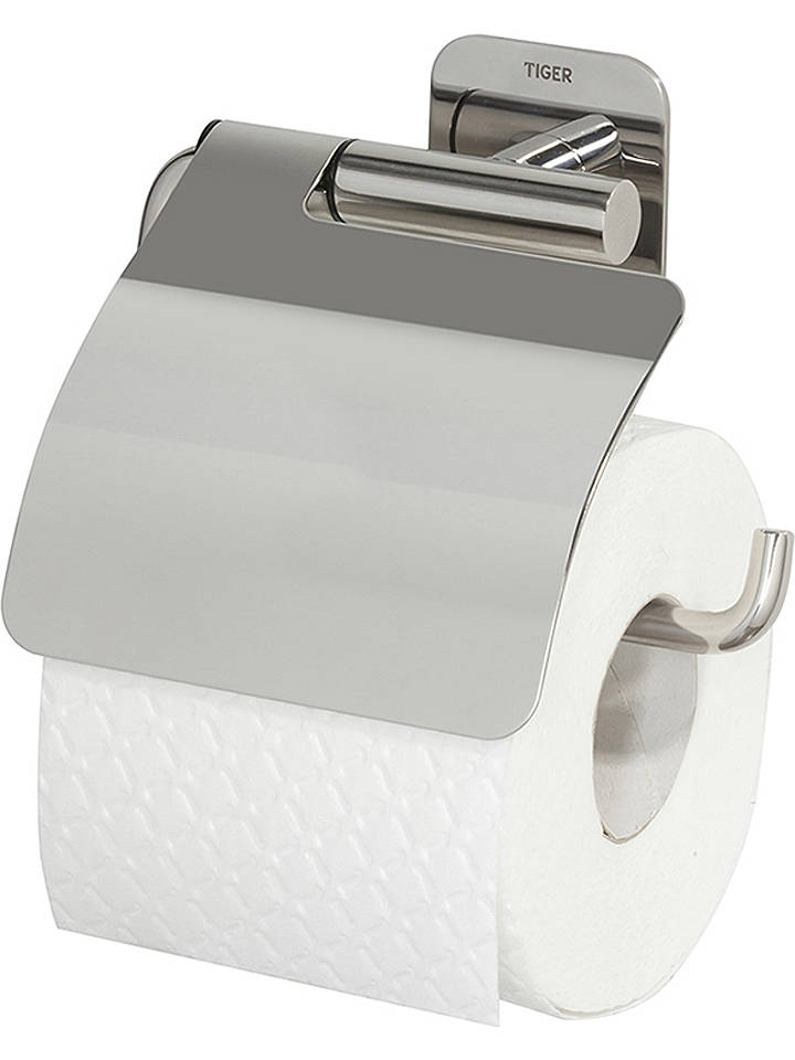 Tiger Toilettenpapierhalter in Chrom - (B)14,6 x (H)13,3 x (T)3,5 cm - onesize