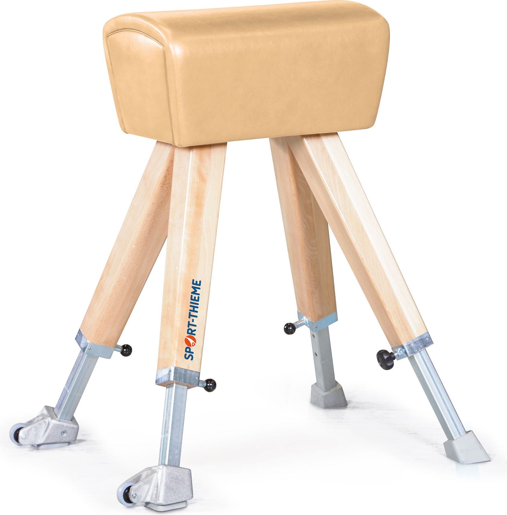 Sport-Thieme Turnbock "Classic" mit Holzbeinen, Höhenverstellung: 90-130 cm