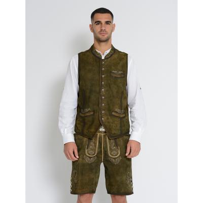 Trachtenweste JCC "31023206", Herren, Gr. 56, braun, Obermaterial: 100% Ziegenleder. Futter: 100% Polyester, Westen