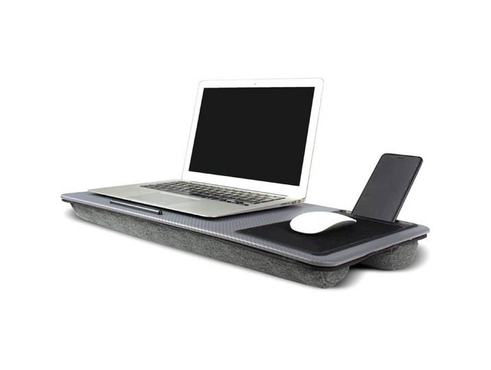 Grand Plateau De Genoux Pour PC 17  Avec Fentes Tablette Et Téléphone Tapis De Souris Intégré Pour Télétravail Et Canapé