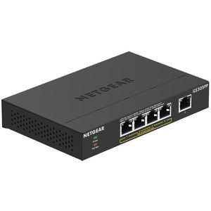 Netgear Switch SOHO Gigabit, GS305PP-300EUS, unmanaged, 5-Port, 1 Gbit/s, 4x PoE+