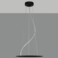 ACB Abhänge-Kit für Deckenleuchte LISBOA 40, 3-fach, inkl. Befestigungen, Kabel transparent, 250cm, On-Off / TRIAC, schwarz ACB-81CON38514N