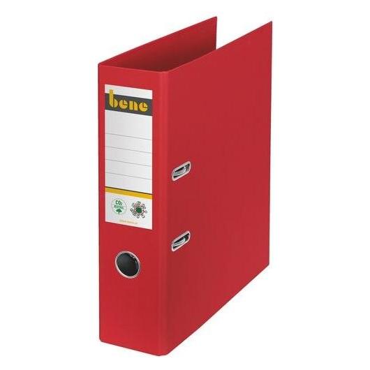 Bene No.1 Ordner rot stabile Pappe 8,0 cm DIN A4 (A4, 80 mm, 1 Stk.) (301400 RT)