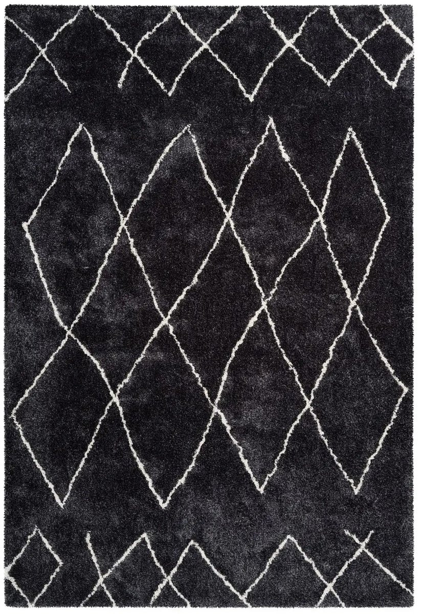 Dutch XXL Berber Vloerkleed Orlando Geometrisch Antraciet 200x290 cm