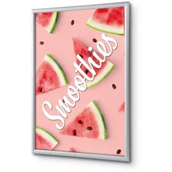 SHOWDOWN Displays Showdown Klapprahmen - DIN A4 - Komplett-Set - Smoothies - Pink/Silber