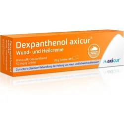 DEXPANTHENOL axicur Wund- und Heilcreme 50 mg/g 20 g