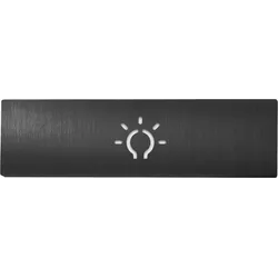 DoorBird Lichttasterblende für rechteckigen Lichttaster – Titan-Optik (PVD)
