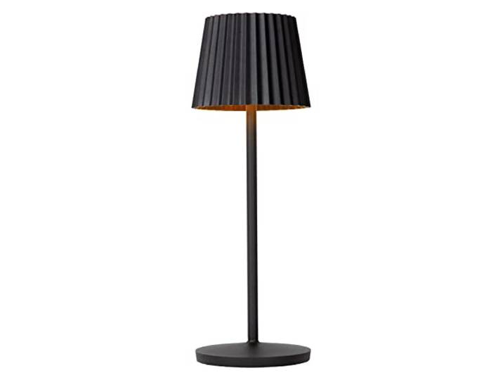 Lucide JUSTINE - Lampe de table Extérieur - LED Dim. - 1x2W 2700K - IP54 - Avec socle de charge par contact - Noir