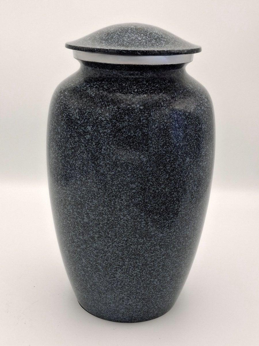 Grote Urn Grey Marble Grijs Zwart
