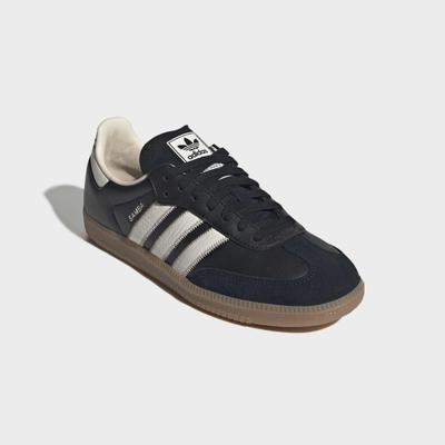 Sneaker ADIDAS ORIGINALS "SAMBA OG", Herren, Gr. 42,5, schwarz (cschwarz, oweiß, gum4), Leder, Schuhe Sneaker