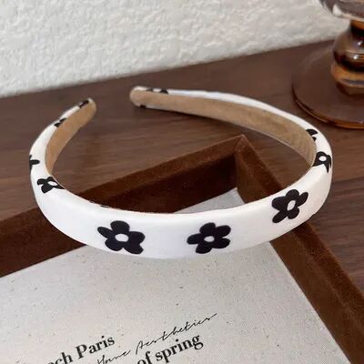 Fusion Finds Sweet Polka Dot Headband For Women Floral Fabric Hair Hoop Fashion Hair Accessory e