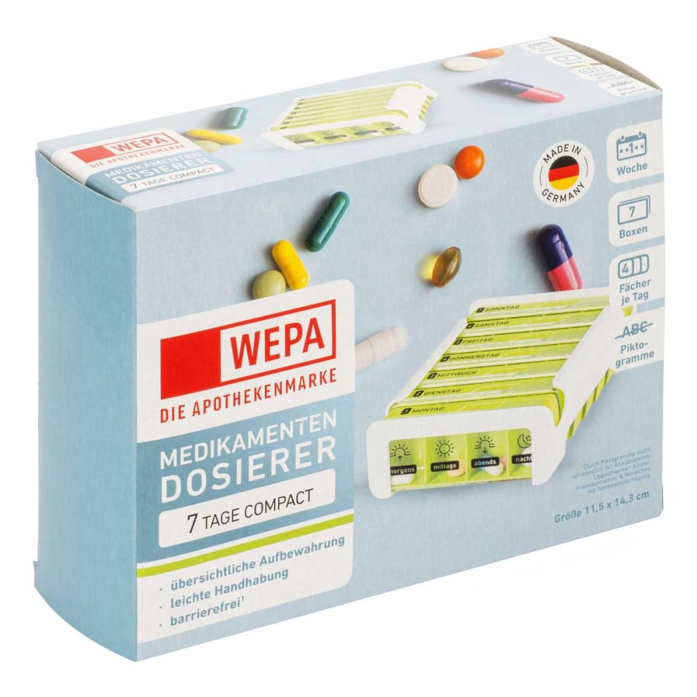 WEPA Apothekenbedarf GmbH & Co KG Wepa 7 Tage Compact Wochenmagazin Weiß/grün 18878039