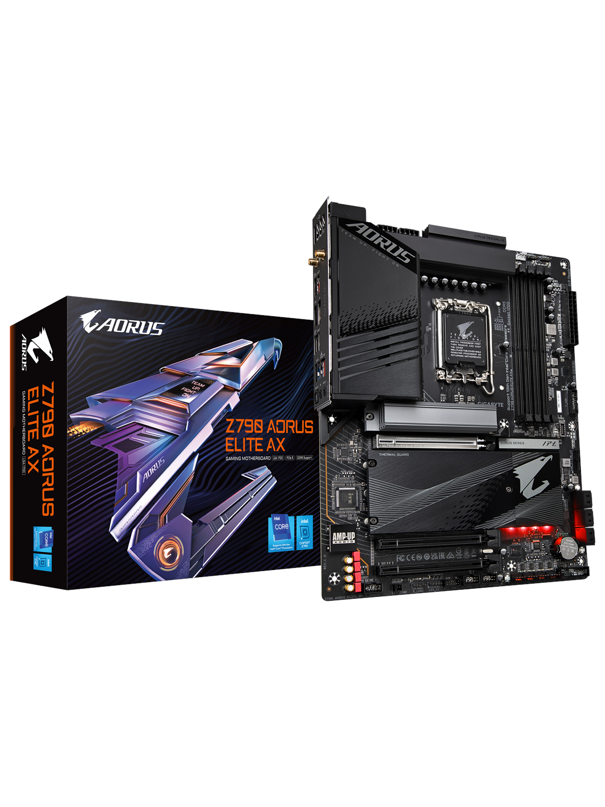 GIGABYTE Z790 AORUS ELITE AX Mainboard - Intel Z790 - Intel LGA1700 - DDR5 RAM - ATX