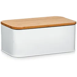 Brotkasten BAMBOO weiß (BHT 31x18x12,50 cm) - BHT 31x18x12,50 cm