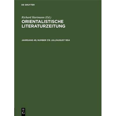 Juli/August 1954, Gebundene Ausgabe von , De Gruyter, 978-3-11-259347-9