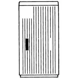 ABB EH3U8XC2 Schrank AP Gr.00 875x455x320 EH3, profiliert, SHG, UV-Lackierung IP44, IK10 4TBE843673N0100
