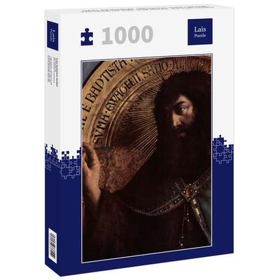 Lais Puzzle Hubert van Eyck - Genter Altar, Altar des Mystischen Lammes, Szene: Thronender Johannes der Täufer 1000 Teile