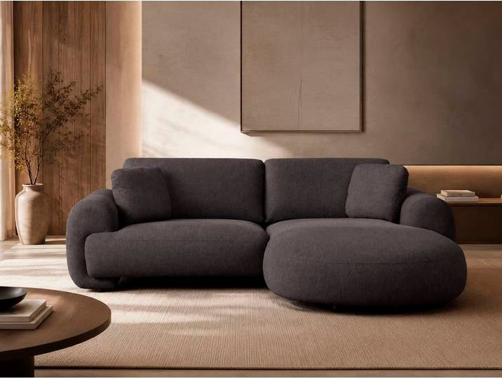 Ecksofa OTTO HOME YllSY L-Form, 231cm - OTTO. Verlässliche Qualität. , grau (anthrazit), B:232cm H:78cm T:53cm, Sofas, Ecksofa, Struktur-Bezug, Tonnentaschen-Federkern, Topseller