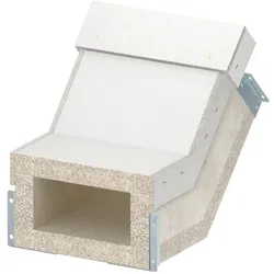 OBO 7215656 Vertikalbogen steigend für BSKH09-K1021 105x210 Glasfaserleichtbeton grau BSKH09-VS1021
