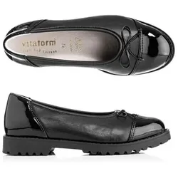 VITAFORM Ballerina Stretchmaterial Lackdetails Sohle Tara