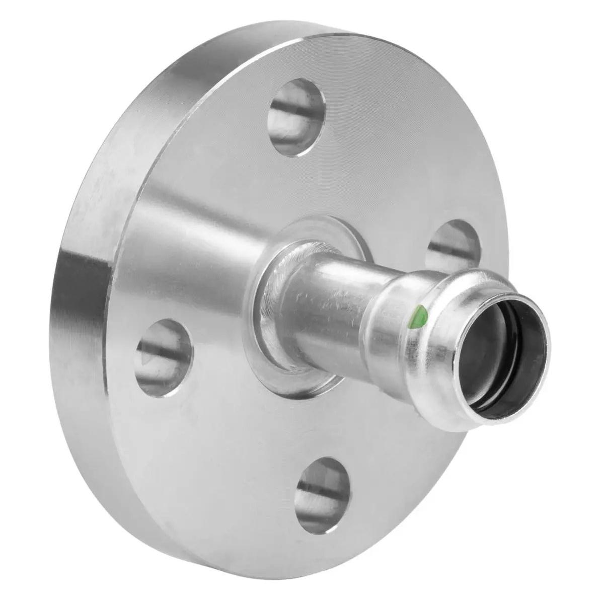 Viega Sanpress Inox-Flanschübergang, DN 32, d 35mm, n 4 Stahl nichtrostend Modell 2359 (593339)