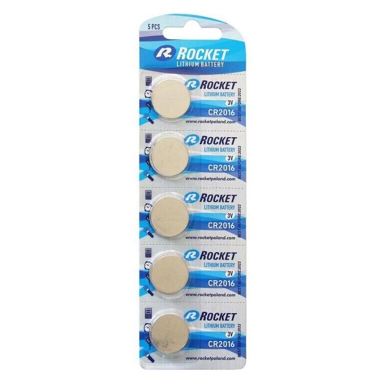 Rocket CR2016 Batterie (5 Stk., CR2016, 100 mAh) (5908258327458)