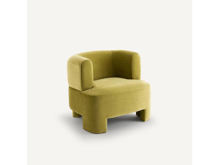 AM.PM Fauteuil velours petit modèle, Darrel Vert Tilleul