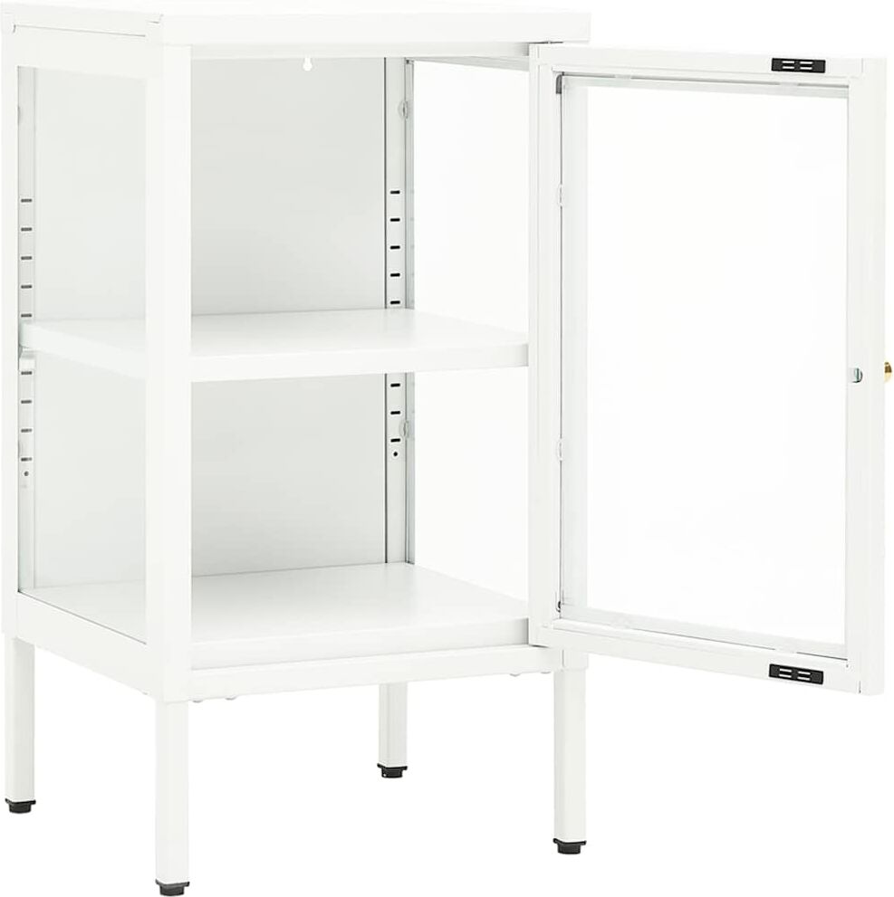 vidaXL Buffet 38x35x70 cm Métal et verre