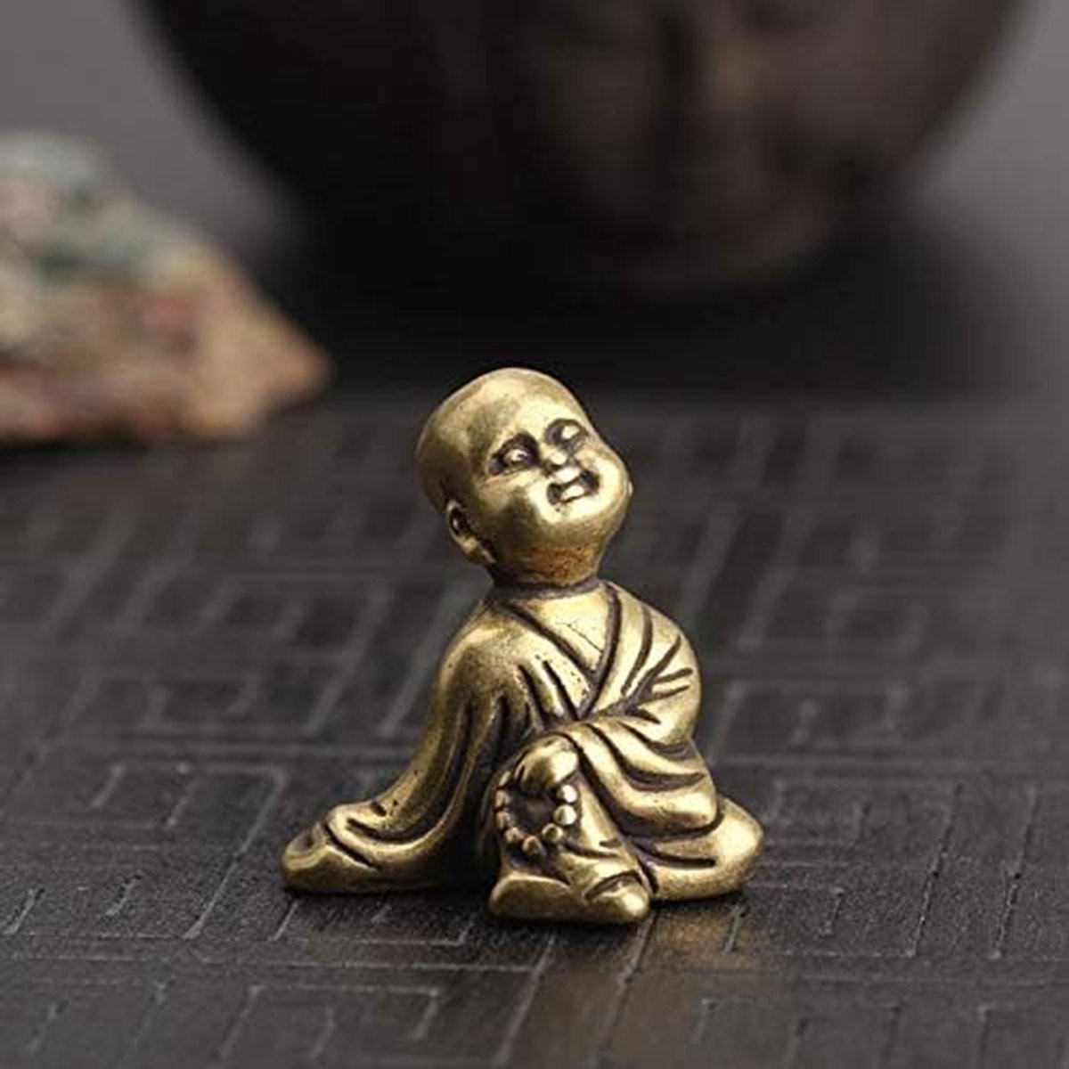 Boeddhabeeld Decoratie Koper - Feng Shui Ornament voor Geluk en Succes - 50 Gram