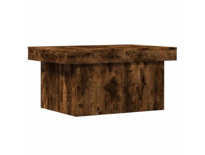 KMVXCVNM Couchtisch mit Stauraum 100x55x40 cm Räuchereiche Verschiebbare Tischplatte für Ordnung im Wohnzimmer, pflegeleichte Fläche für Deko und Snacks.
