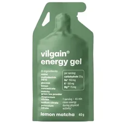 VILGAIN Energiegel Zitrone und Matcha | 40g Beutel