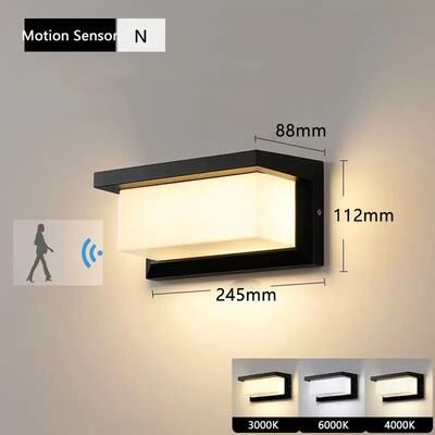 Inspire Curations SmartGuard LED Motion Sensor Outdoor Wall Light Waterproof IP65 Porch & Garden Lamp (1220W) n Sensor V220v20w Ntrl4000k