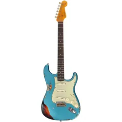 Fender LTD Custom Shop Roasted 62 Stratocaster Heavy Relic Aged Ocean Turquoise ... - E-Gitarre