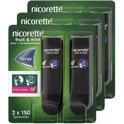 nicorette fruit & mint Spray 6er Set 3X2 St Spray