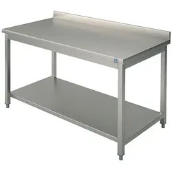 Virtus Arbeitstisch mit Zwischenboden und Aufkantung, 2000x700 mm (HCA0034)