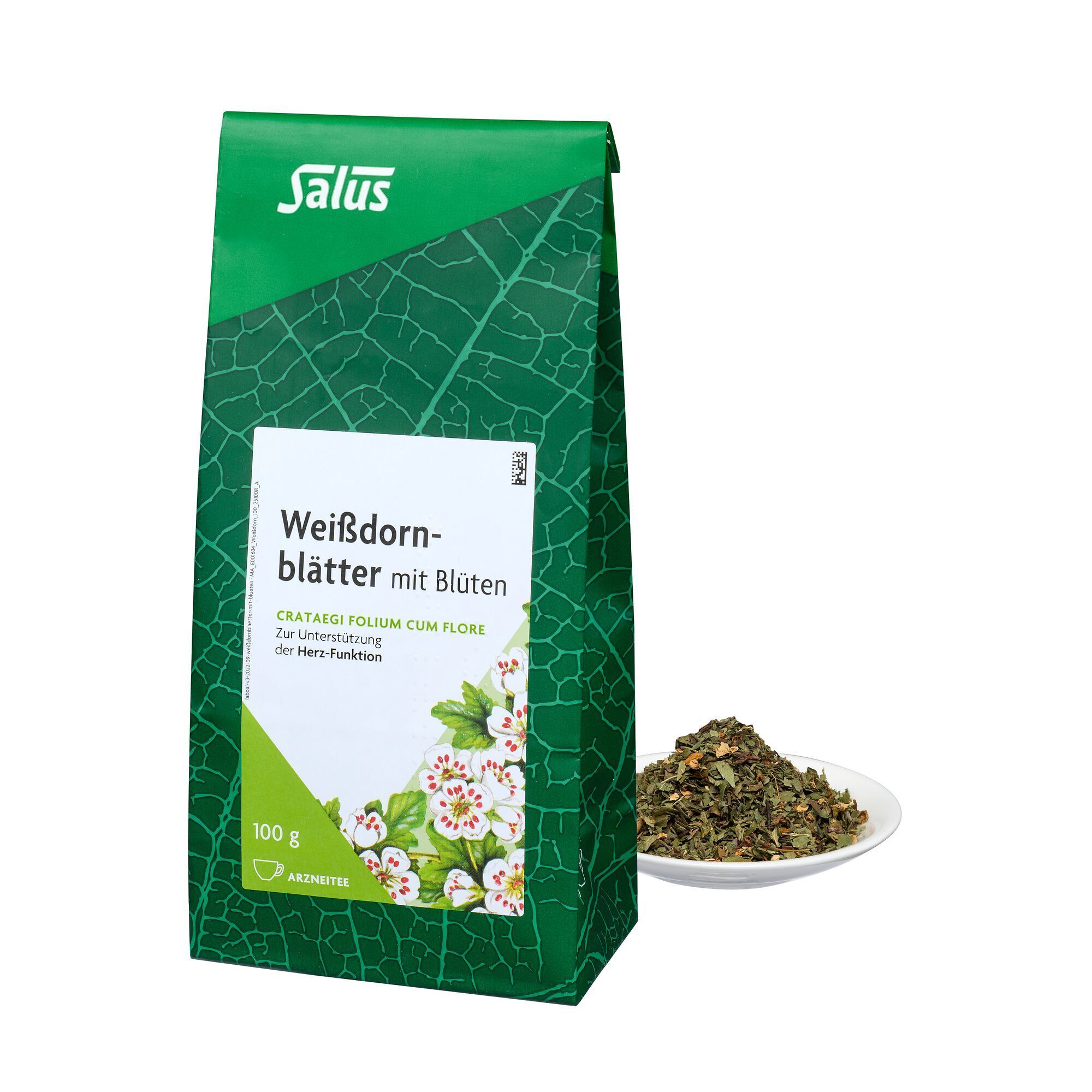 Weissdornblätter m.Blüten Arzneitee Bio Salus 100 g Tee