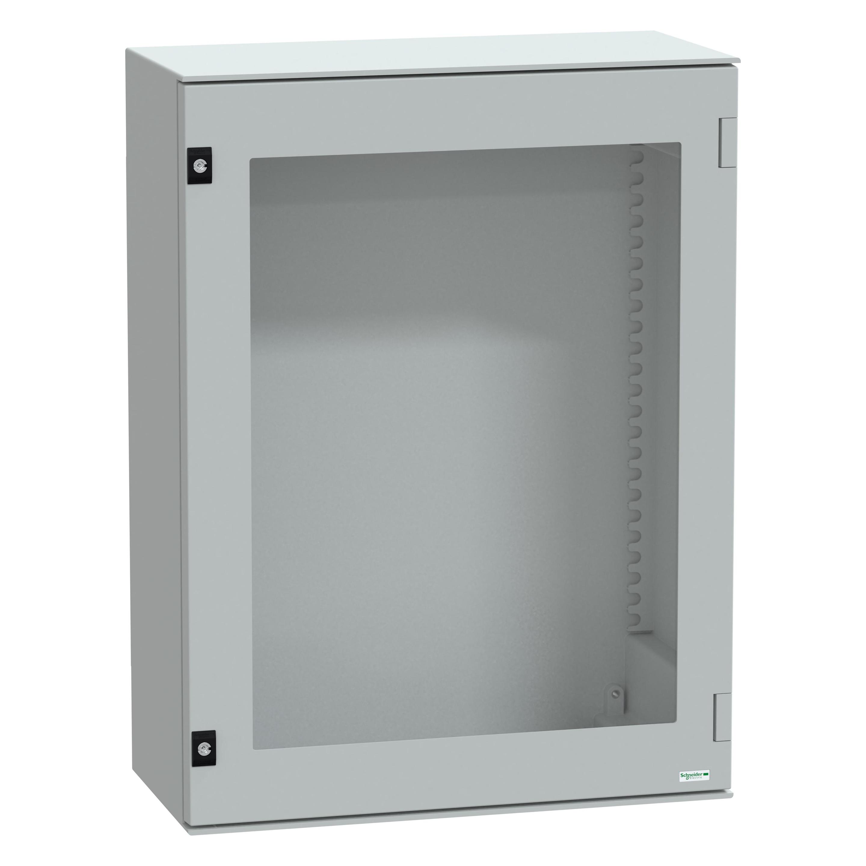 Schneider Electric Wall Box w/ Glazed Door, 847x636x300mm (NSYPLM86TG)