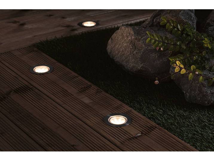 Einbauleuchte Plug & Shine Floor Eco 7 x 3 x 7cm Silber
