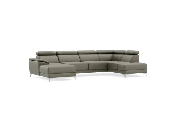 Ecksofa Lynn 2.0, Johann Jakob, kat. j, mercury oliv, Leder